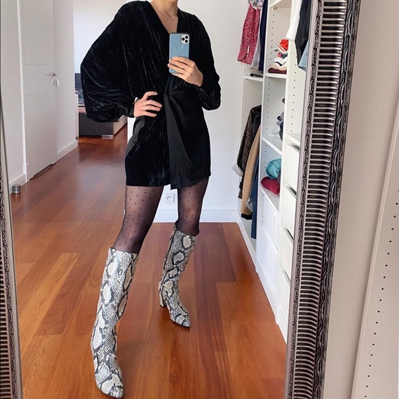 Zara contrasting mini dress - Picture 3 of 12